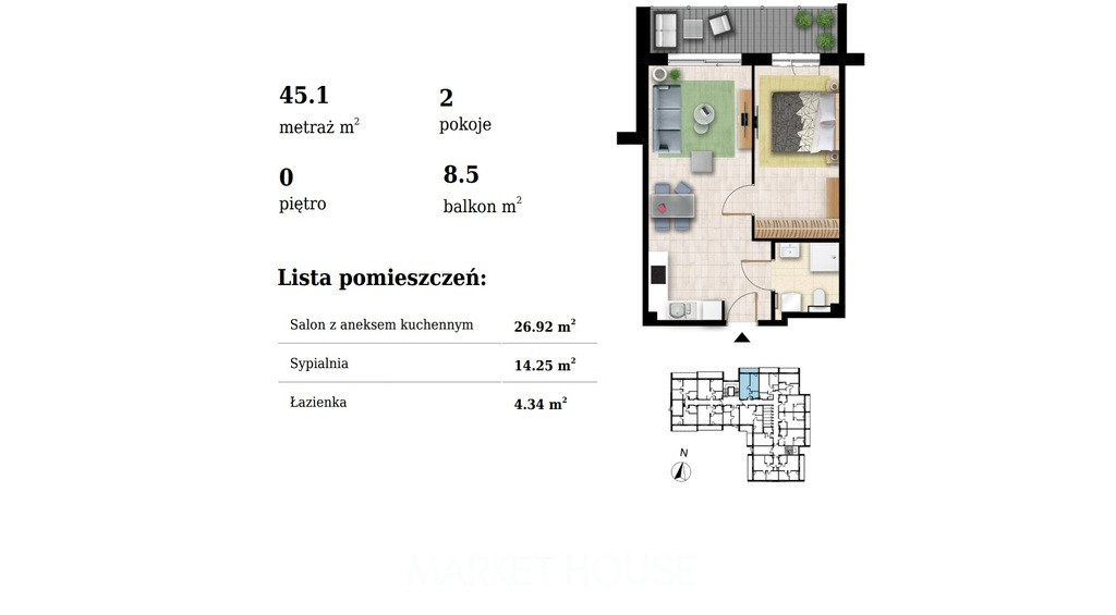 Mieszkanie Sprzedaż Grzybowo 3