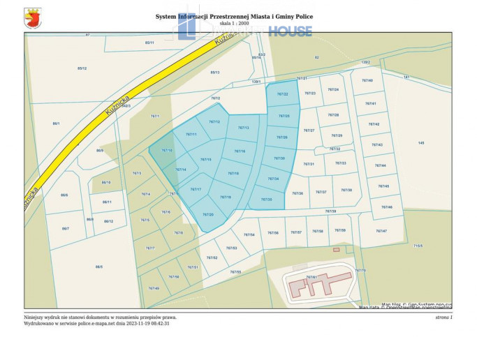 Działka Sprzedaż Police 15