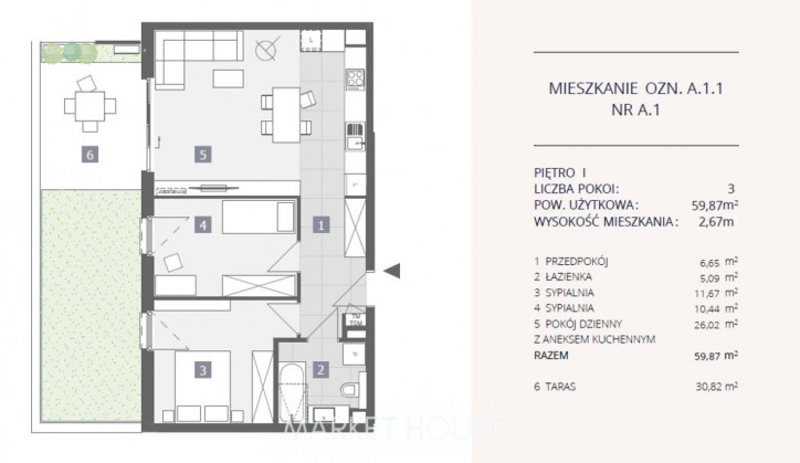 Mieszkanie Sprzedaż Szczecin Dąbie Przestrzenna 1