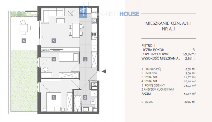 Mieszkanie Sprzedaż Szczecin Dąbie Przestrzenna 1